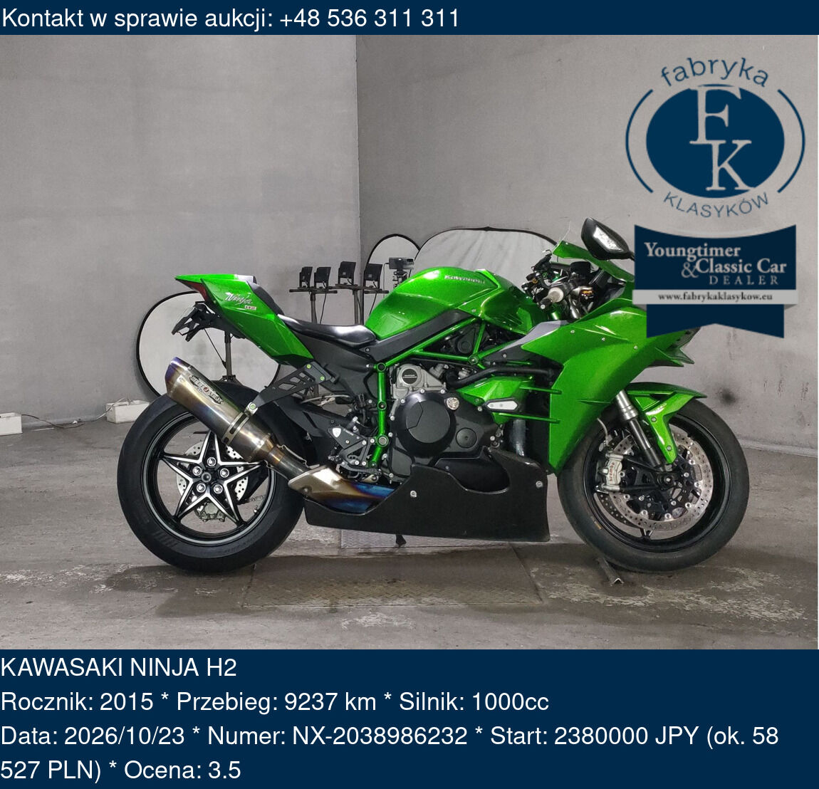 KAWASAKI NINJA H2 2015 - zdjęcie 2