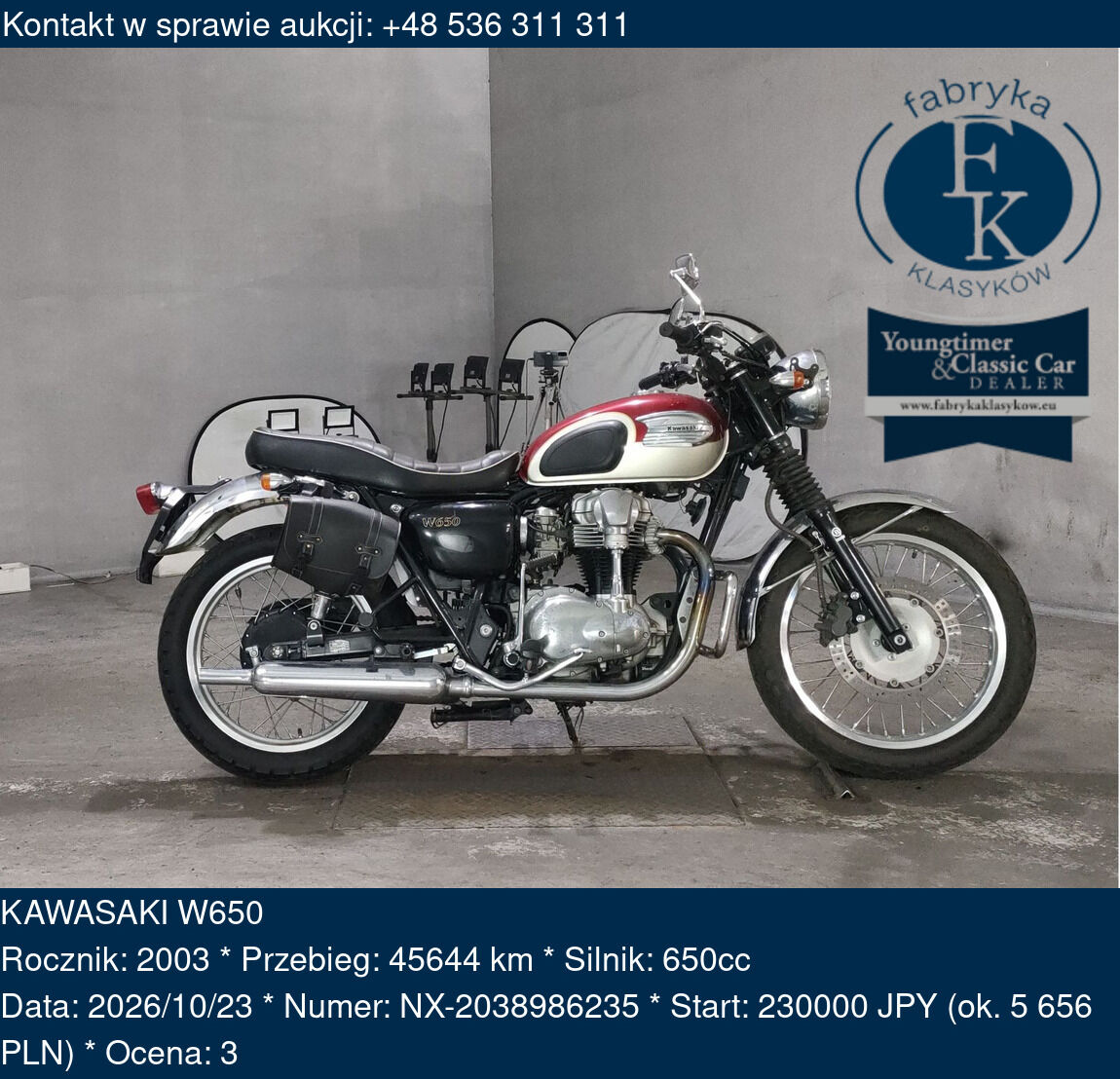 KAWASAKI W650 2003 - zdjęcie 2