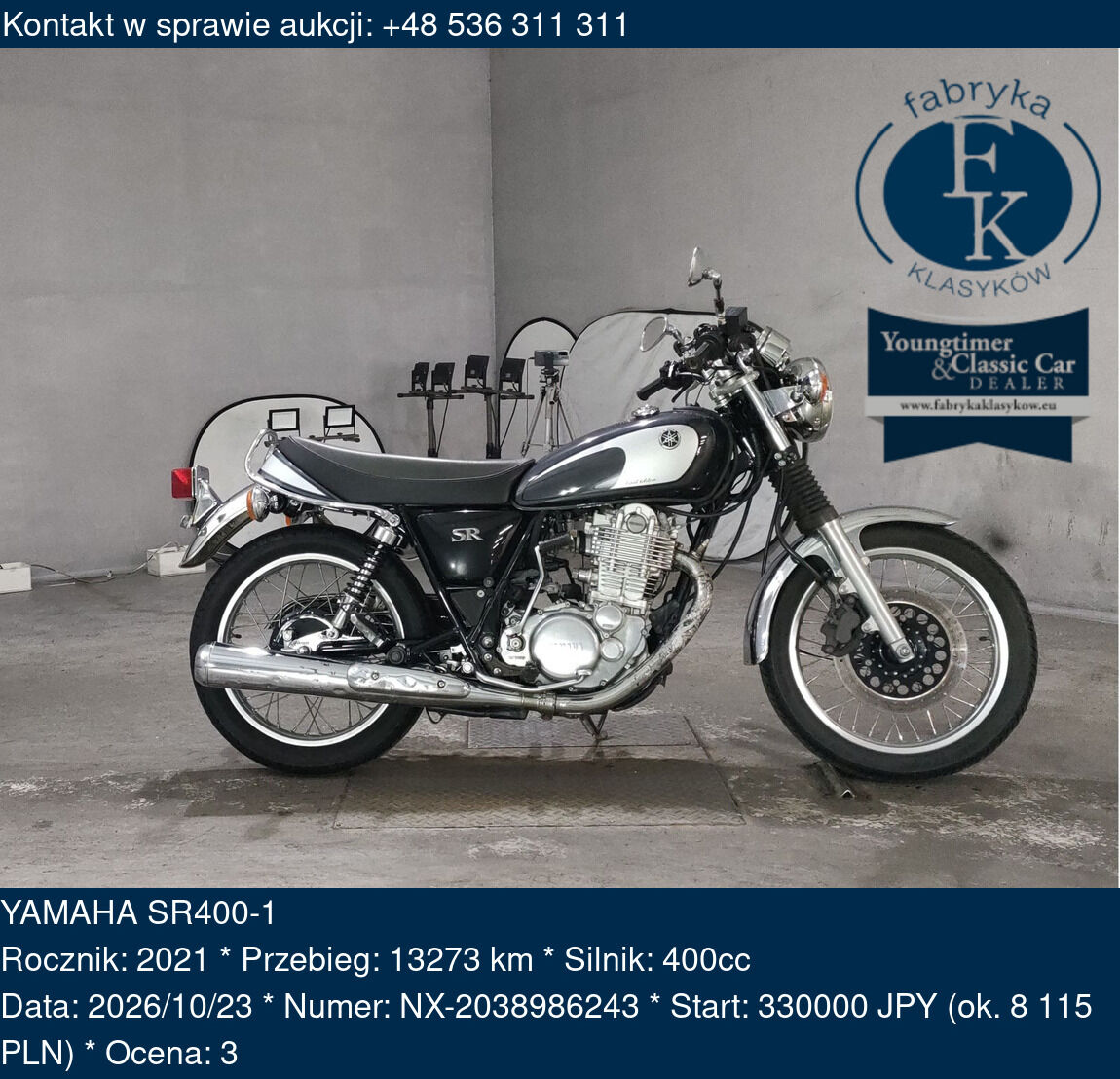 YAMAHA SR400-1 2021 - zdjęcie 2