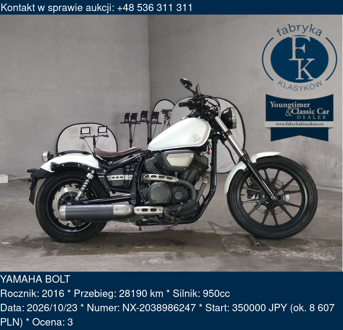 YAMAHA BOLT 2016 - zdjęcie 2