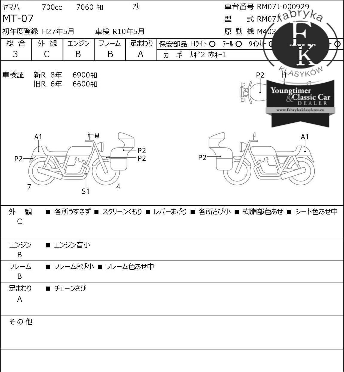YAMAHA MT-07 2015 - zdjęcie 7