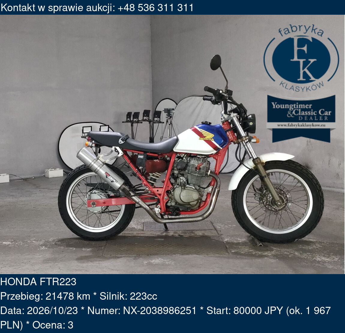 HONDA FTR223  - zdjęcie 2
