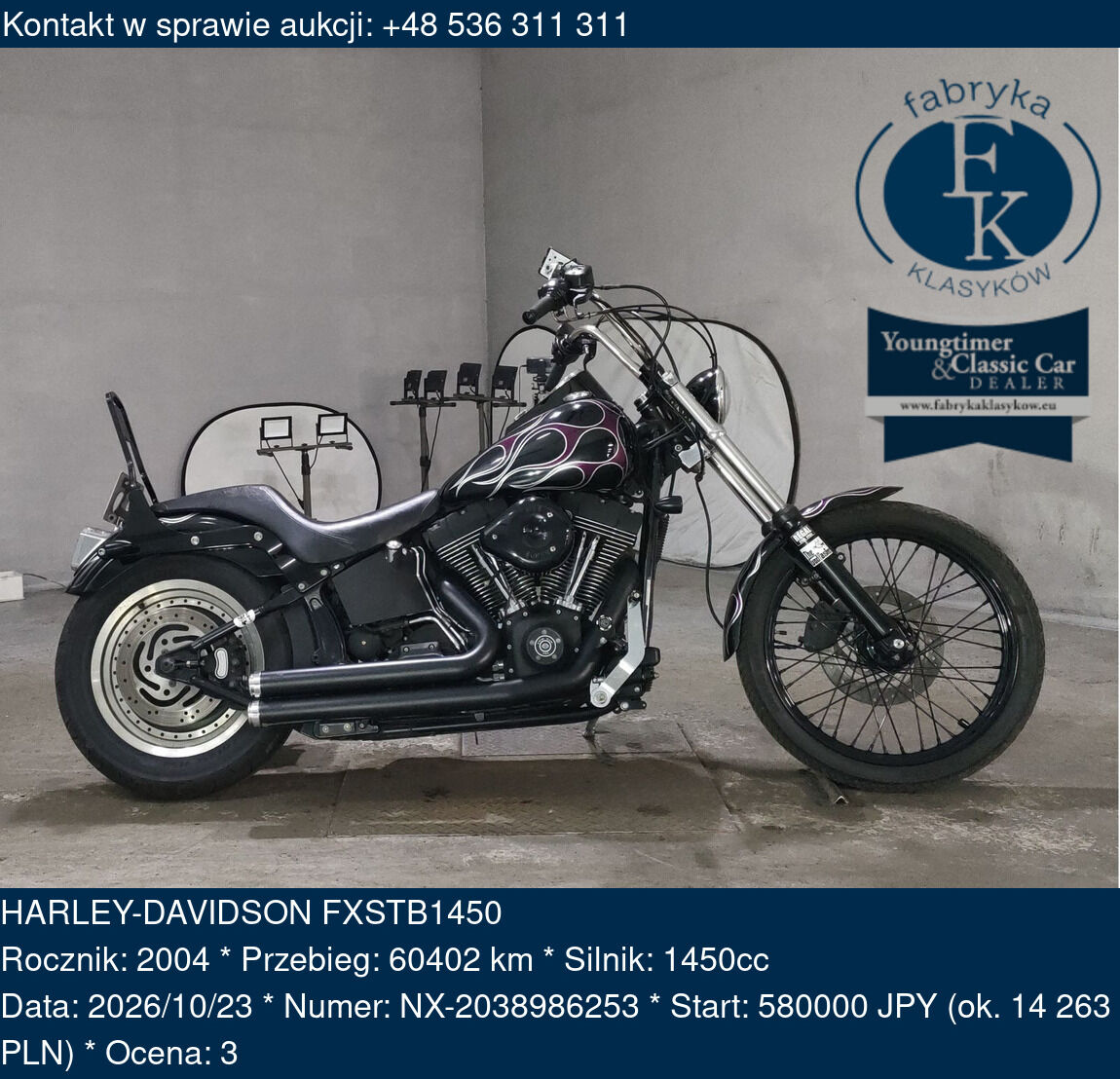 HARLEY-DAVIDSON FXSTB1450 2004 - zdjęcie 2