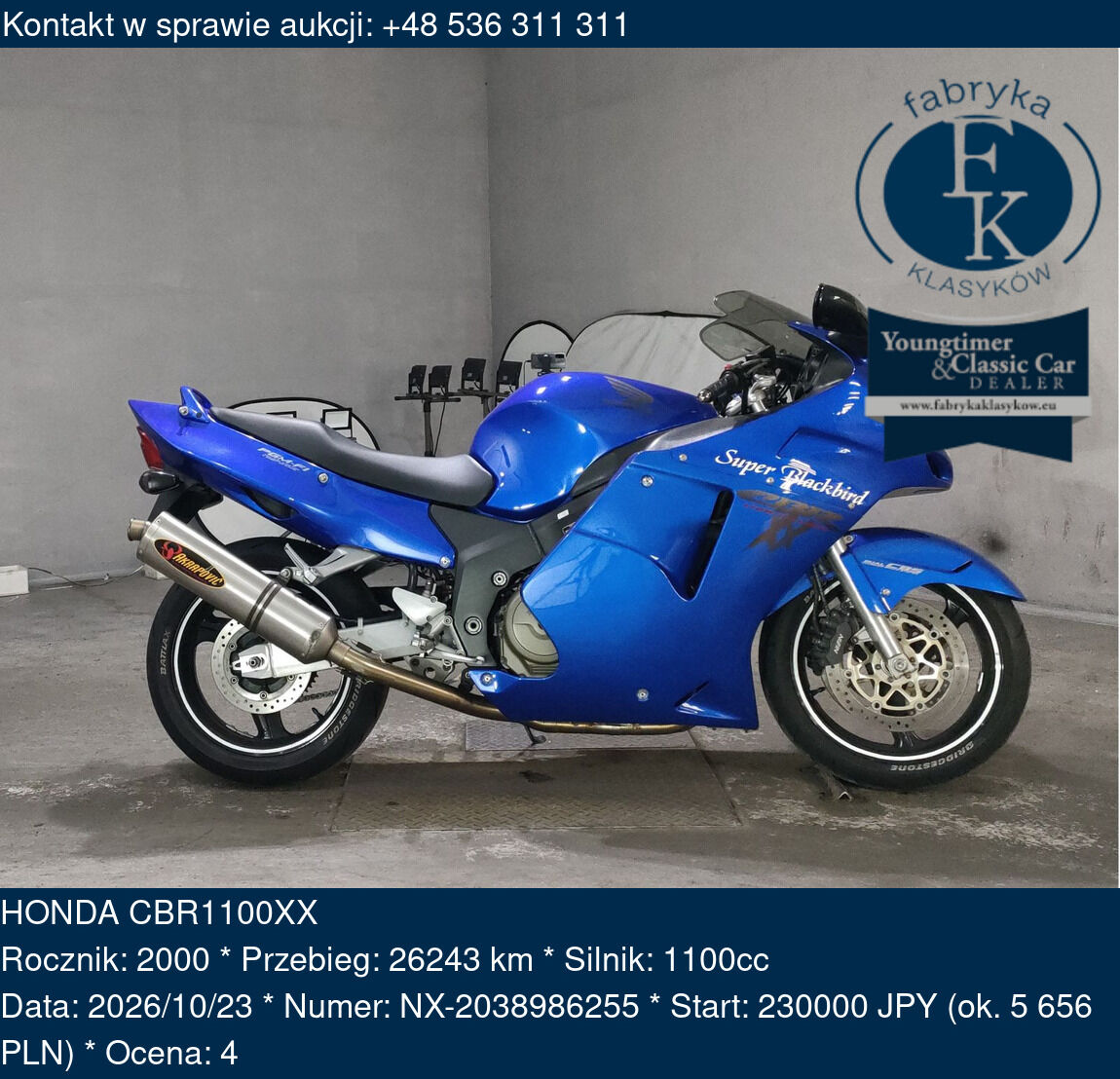 HONDA CBR1100XX 2000 - zdjęcie 2