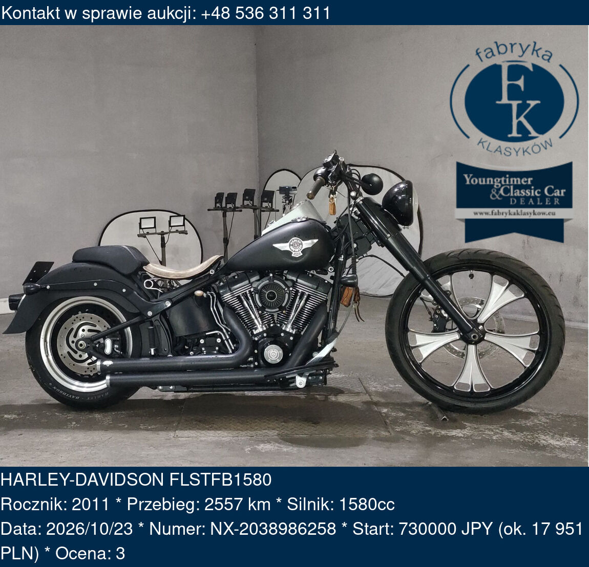 HARLEY-DAVIDSON FLSTFB1580 2011 - zdjęcie 2