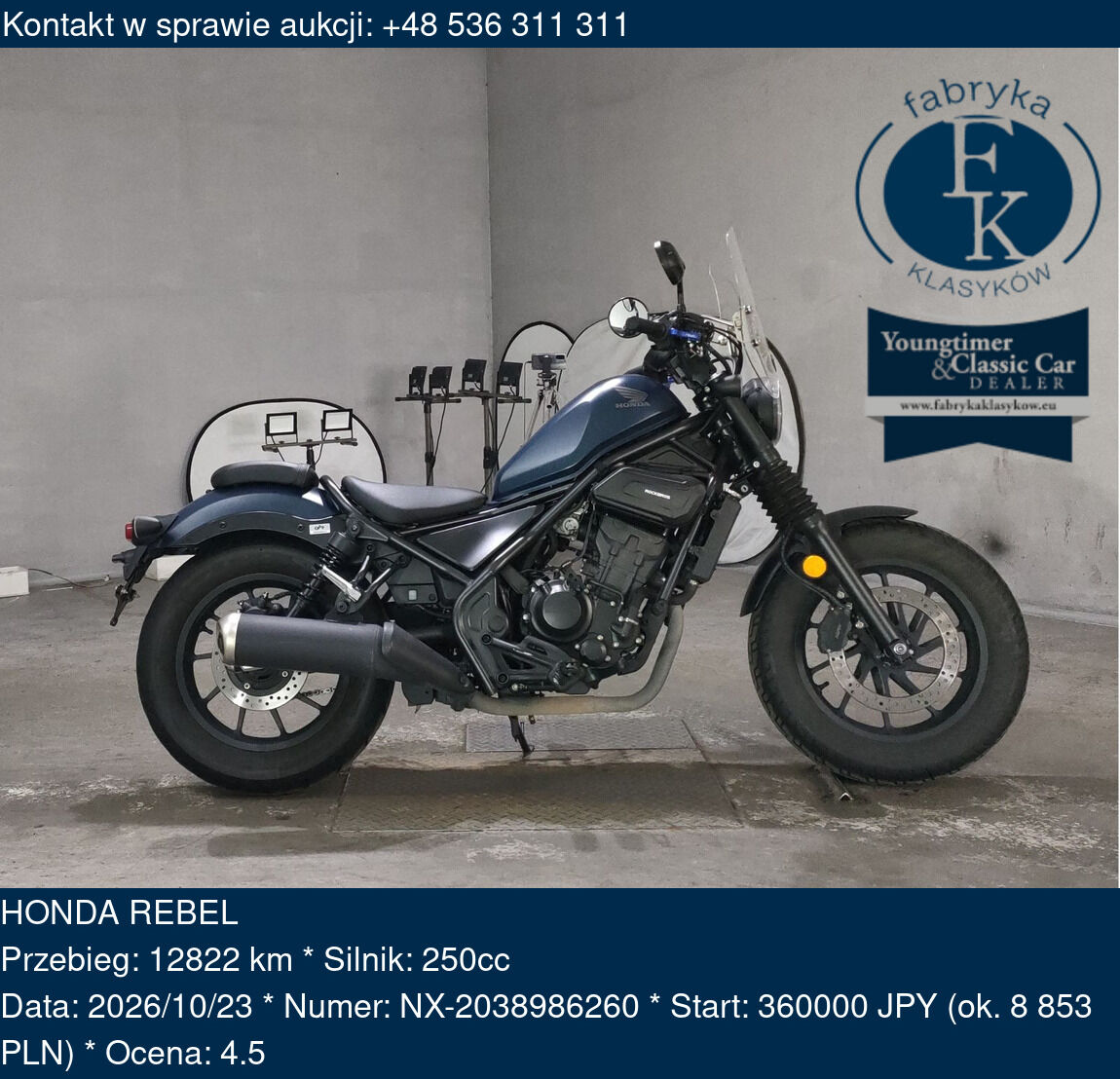 HONDA REBEL  - zdjęcie 2