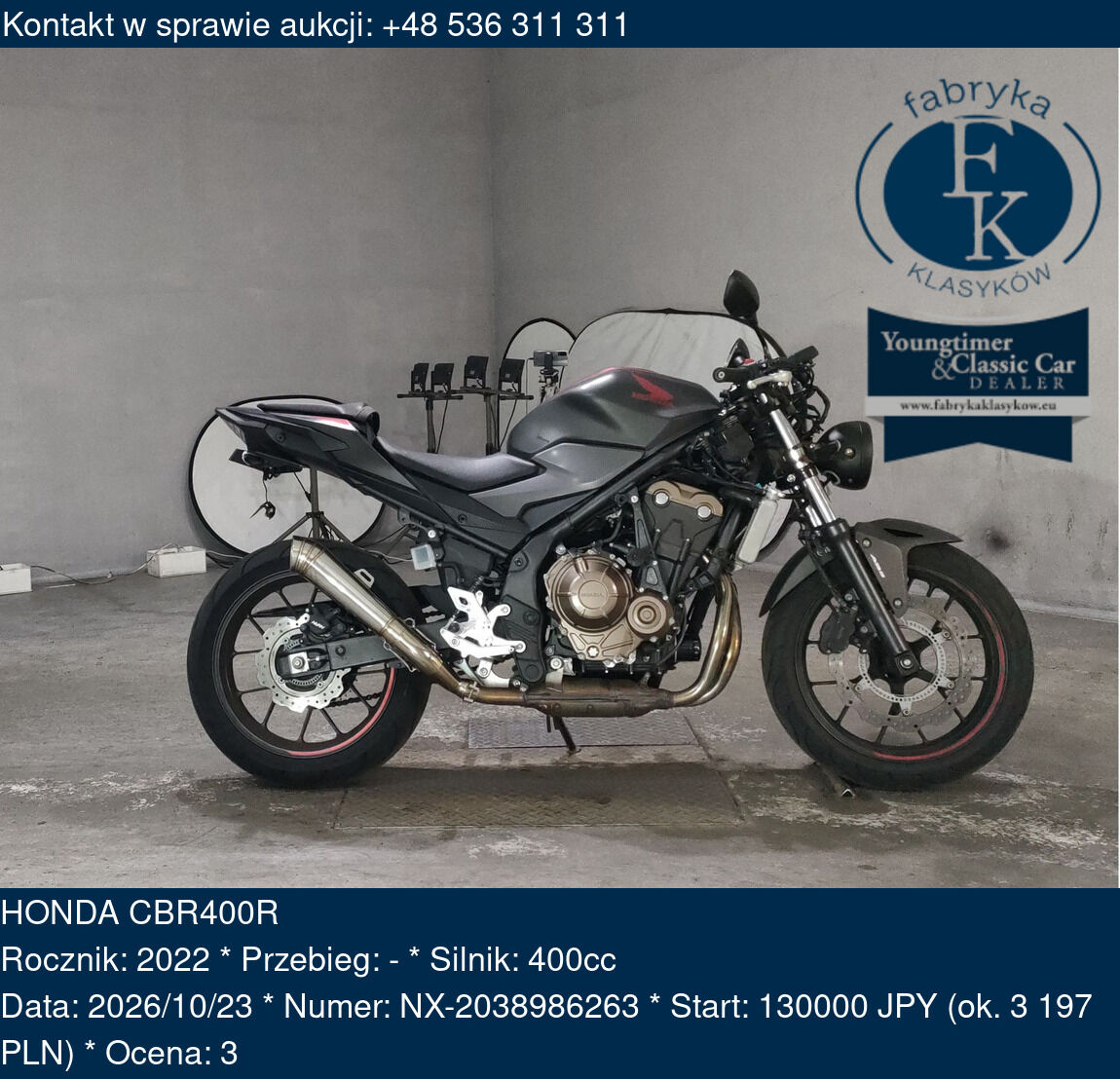HONDA CBR400R 2022 - zdjęcie 2