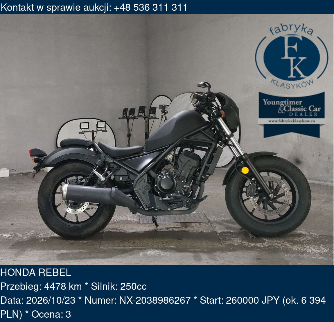 HONDA REBEL  - zdjęcie 2