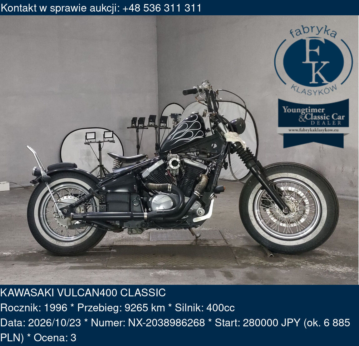 KAWASAKI VULCAN400 CLASSIC 1996 - zdjęcie 2