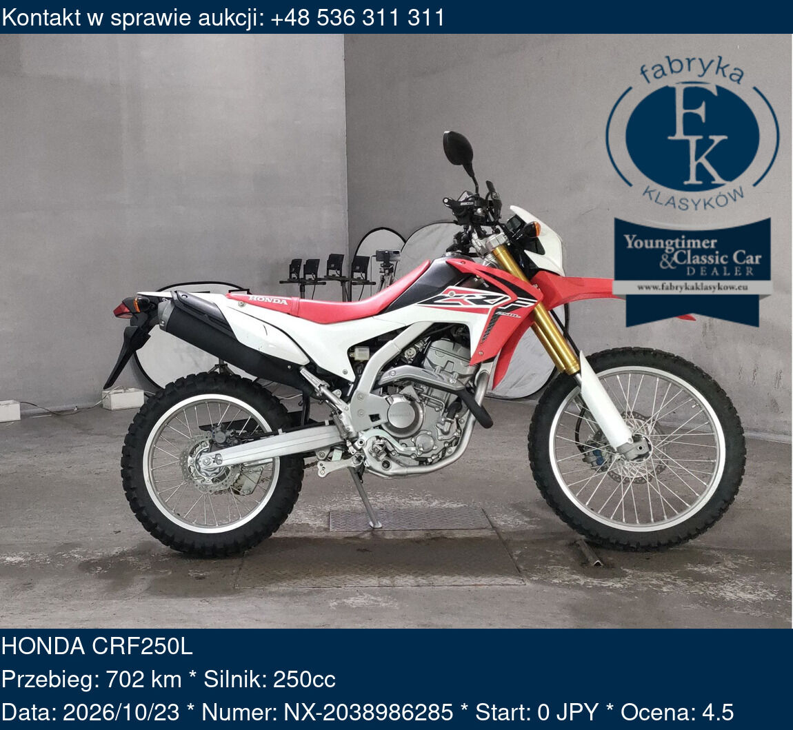 HONDA CRF250L  - zdjęcie 2