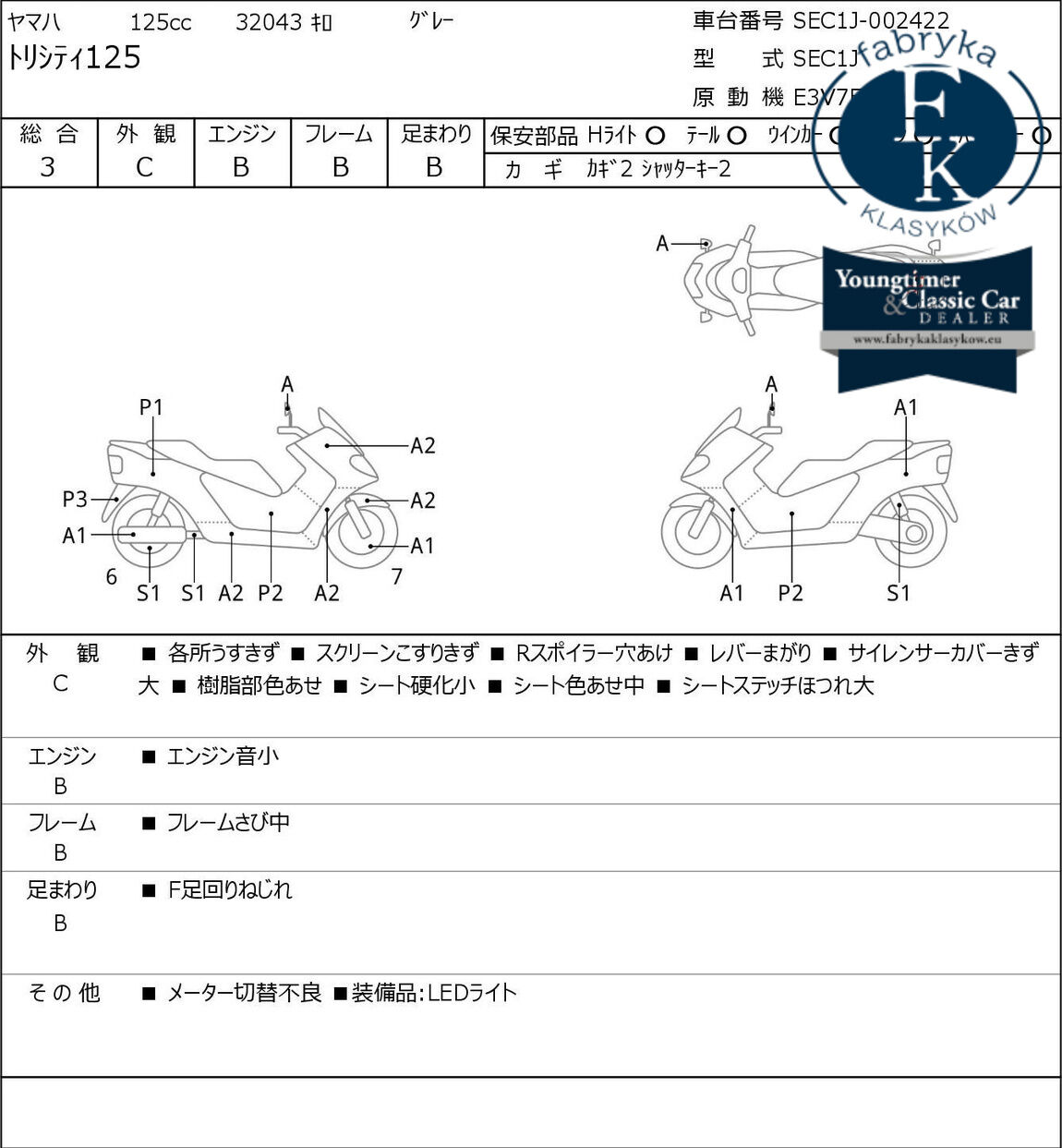 YAMAHA TORI CITY125  - zdjęcie 7