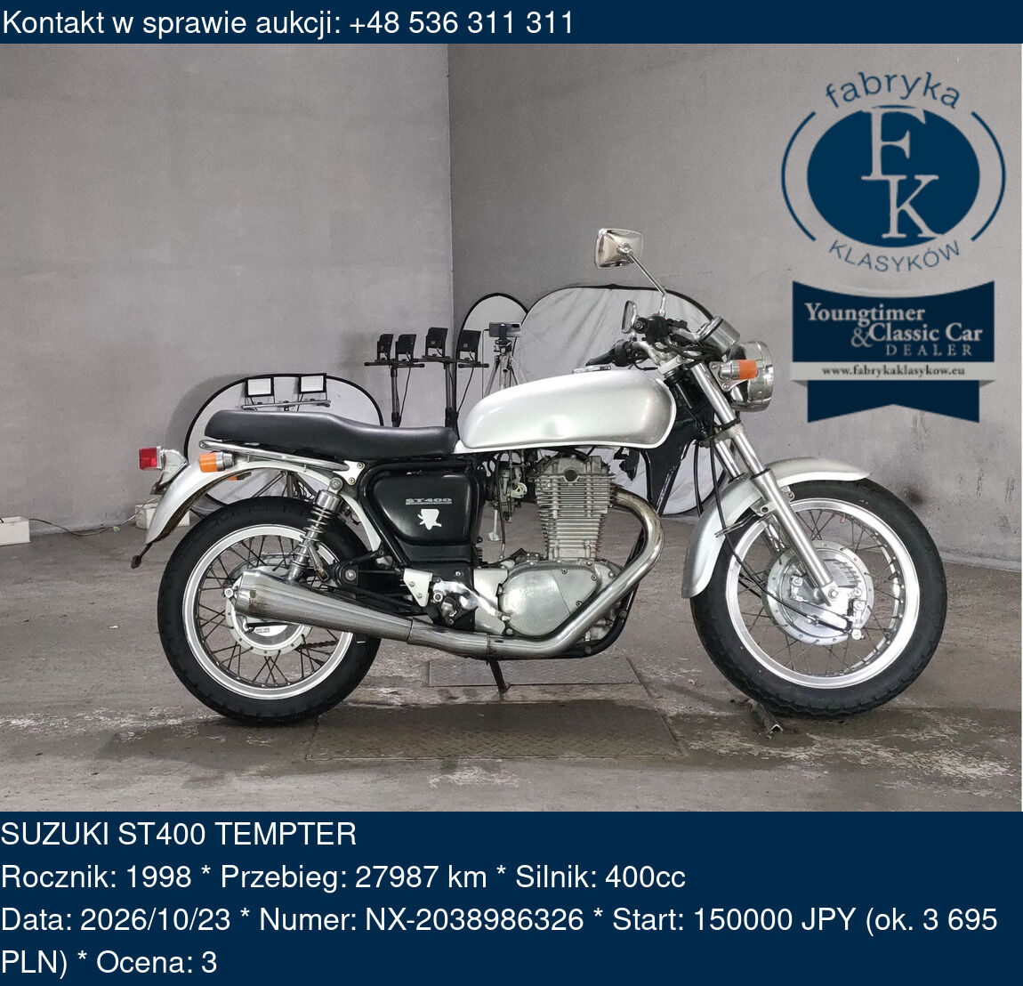 SUZUKI ST400 TEMPTER 1998 - zdjęcie 2