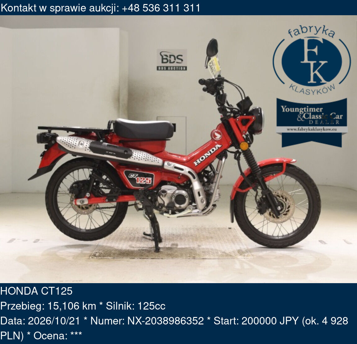 HONDA CT125  - zdjęcie 2