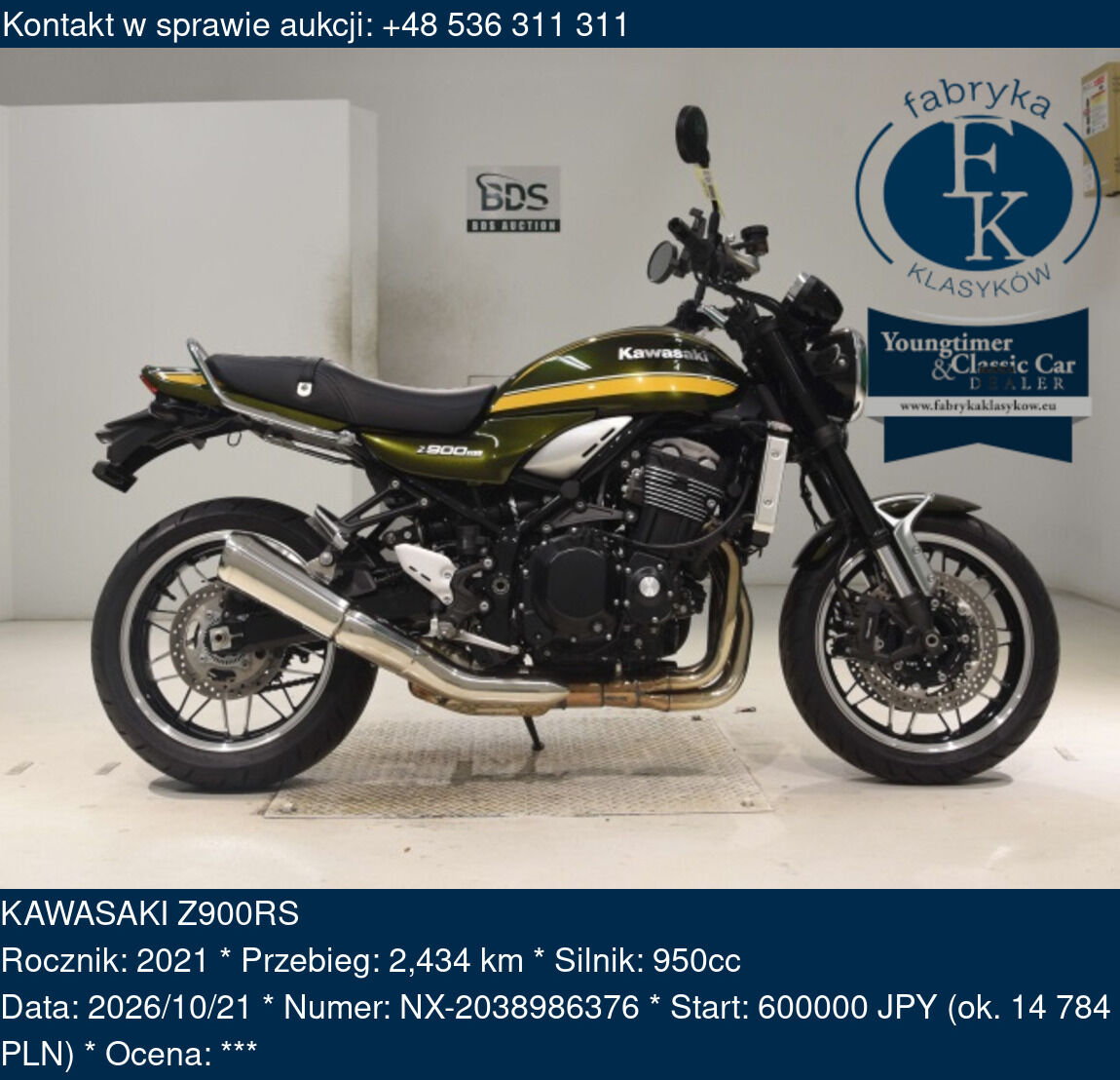 KAWASAKI Z900RS 2021 - zdjęcie 2