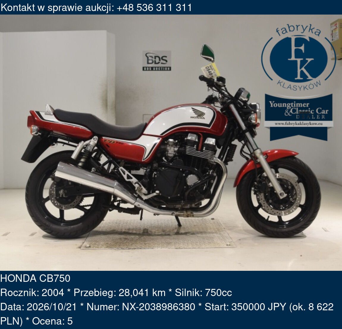 HONDA CB750 2004 - zdjęcie 2