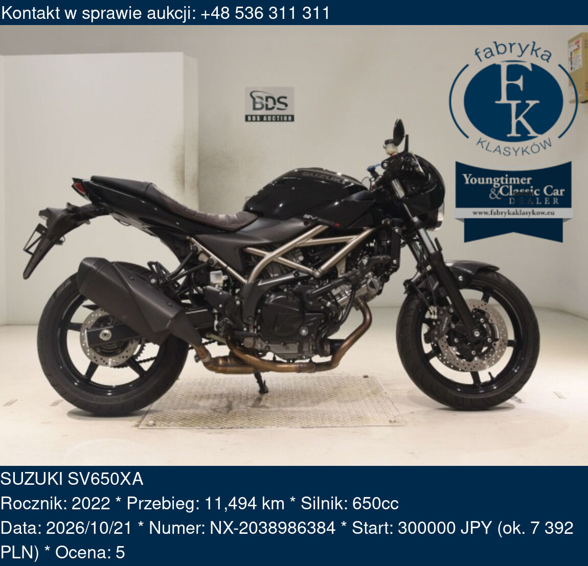 SUZUKI SV650XA 2022 - zdjęcie 2