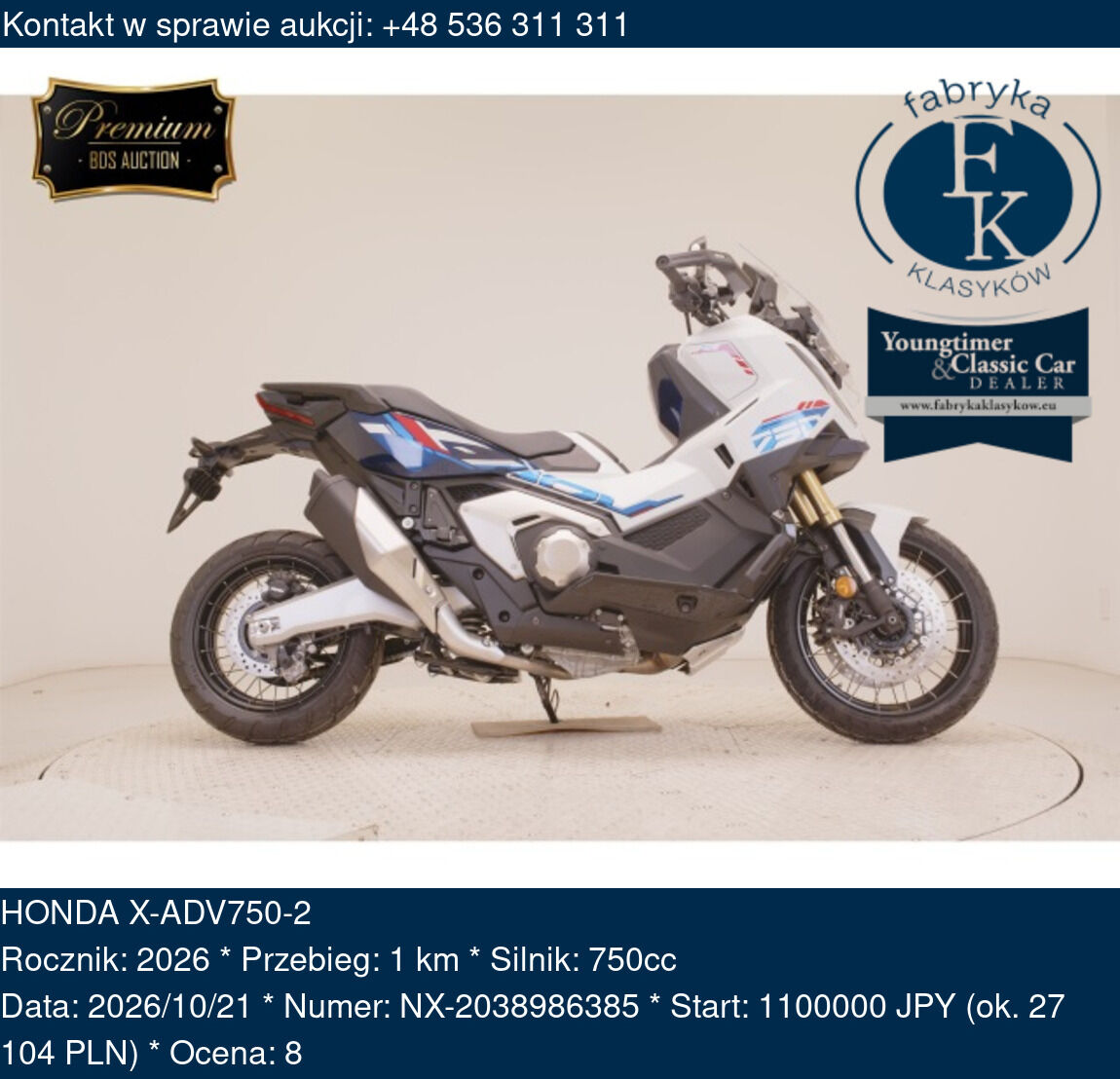HONDA X-ADV750-2 2026 - zdjęcie 2