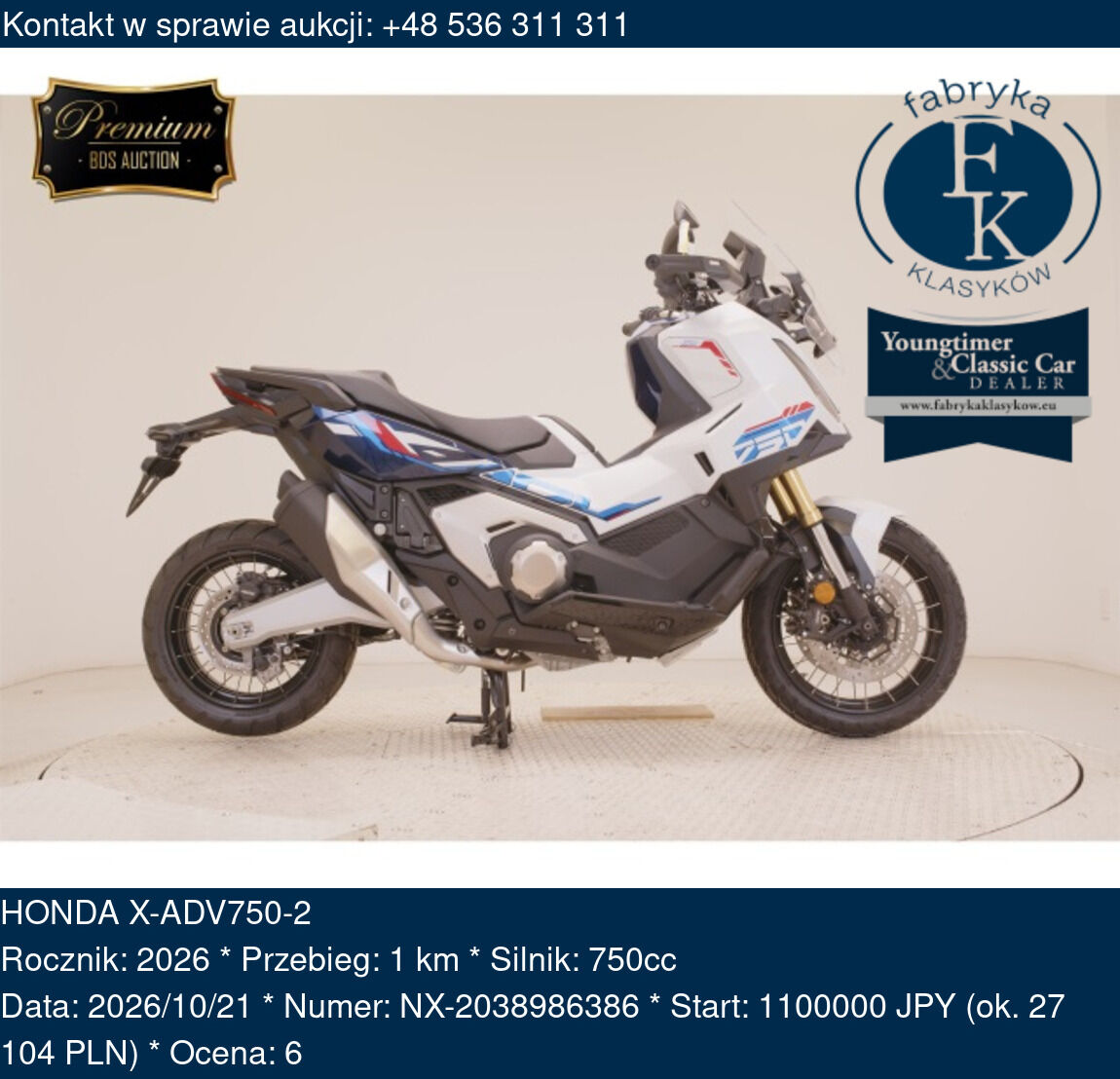 HONDA X-ADV750-2 2026 - zdjęcie 2