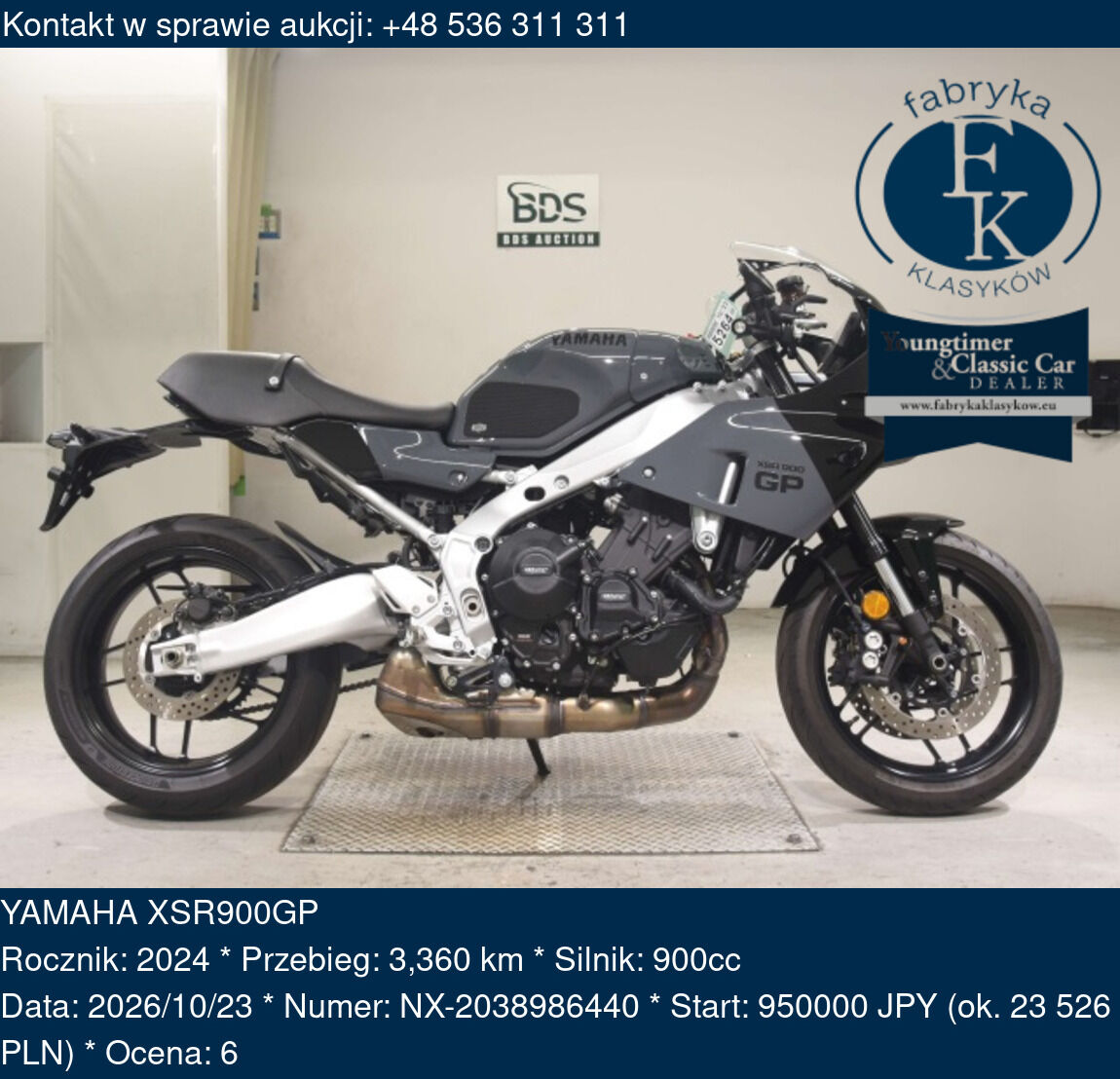 YAMAHA XSR900GP 2024 - zdjęcie 2
