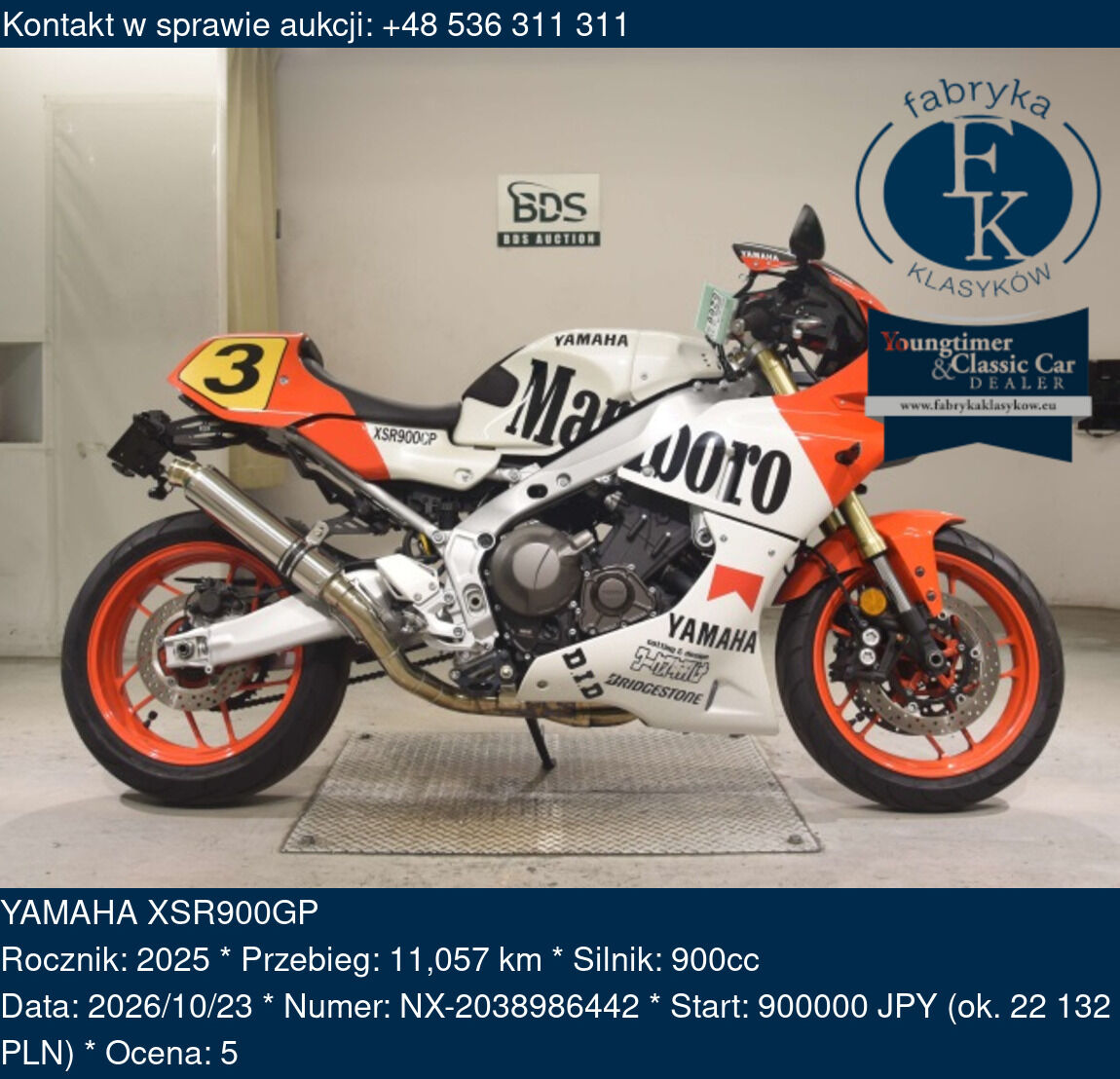 YAMAHA XSR900GP 2025 - zdjęcie 2