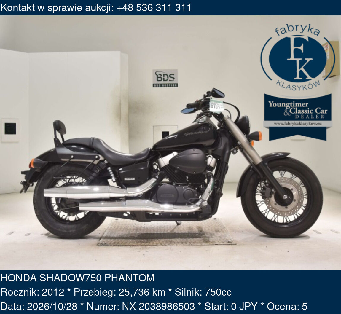 HONDA SHADOW750 PHANTOM 2012 - zdjęcie 2