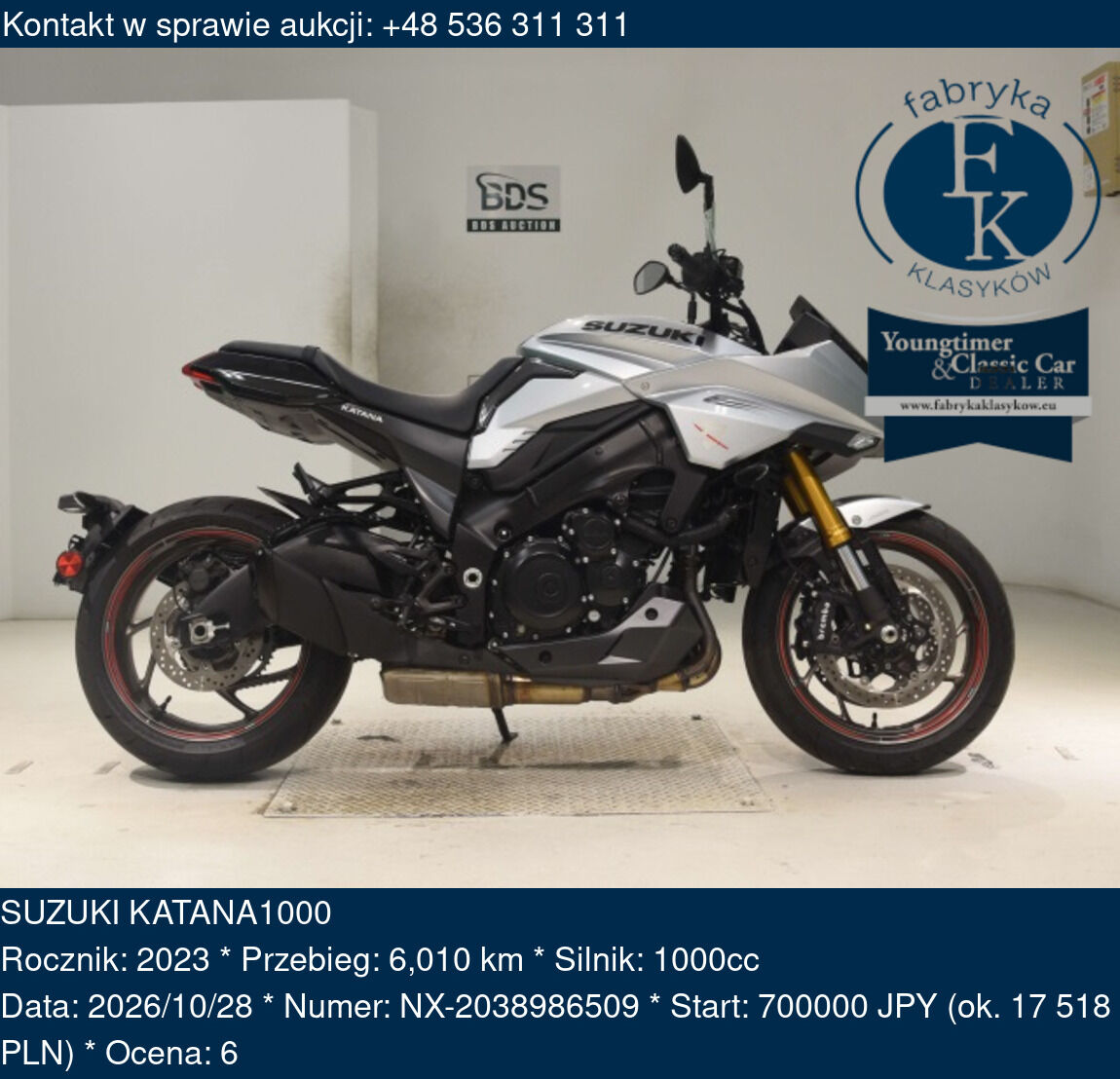 SUZUKI KATANA1000 2023 - zdjęcie 2