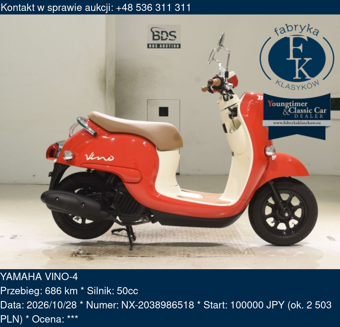 YAMAHA VINO-4  - zdjęcie 2