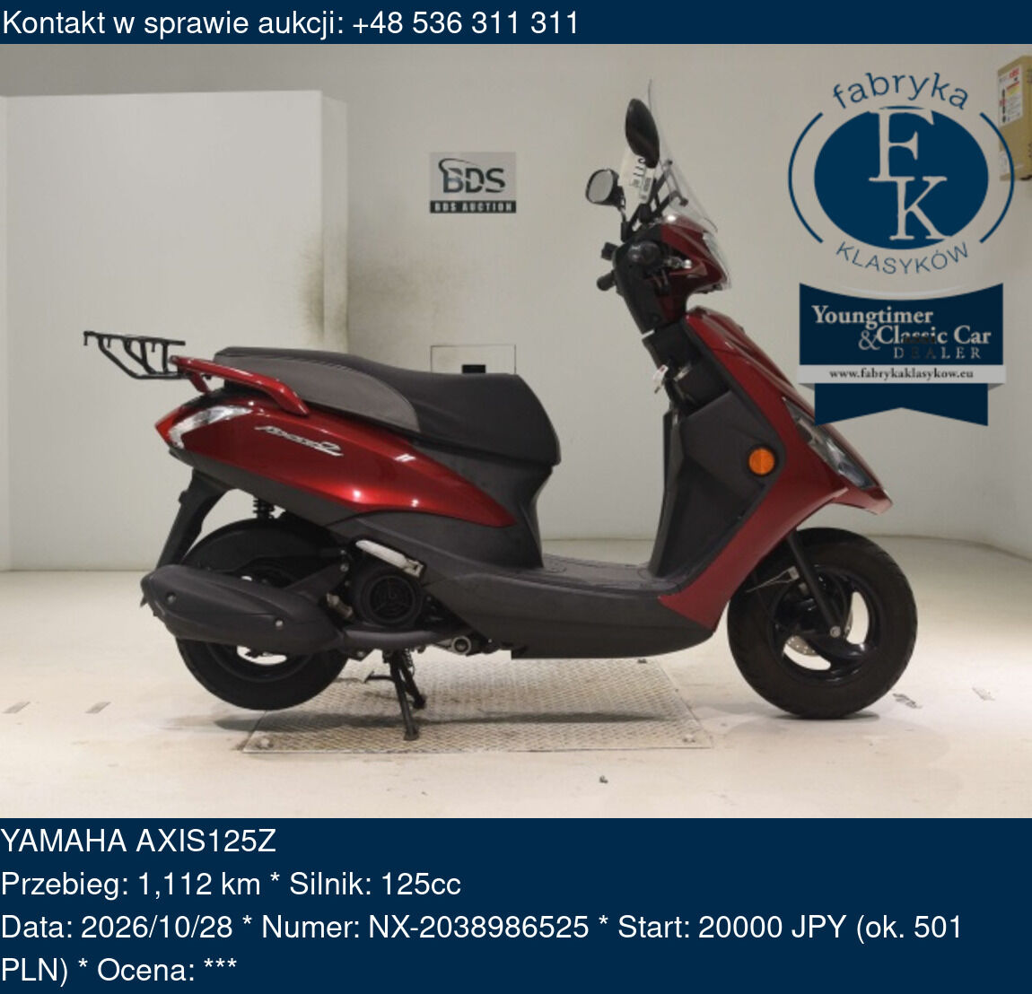 YAMAHA AXIS125Z  - zdjęcie 2
