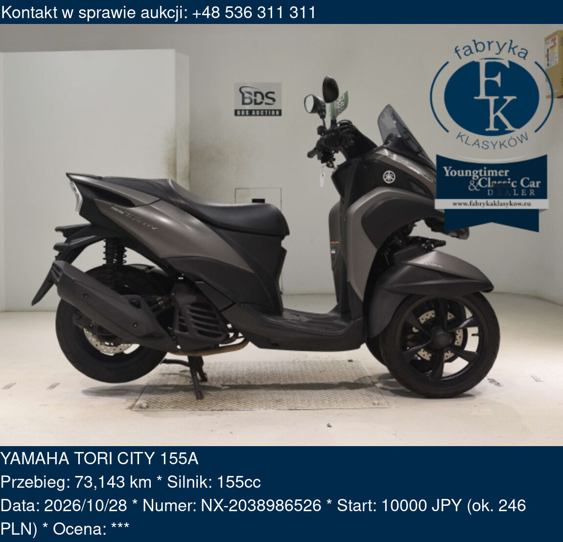 YAMAHA TORI CITY 155A  - zdjęcie 2