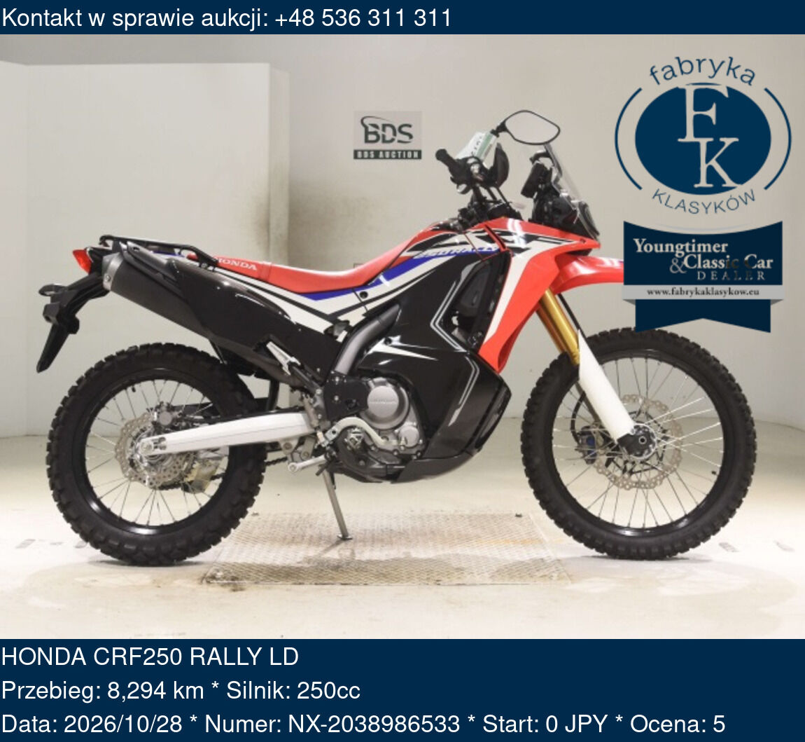 HONDA CRF250 RALLY LD  - zdjęcie 2