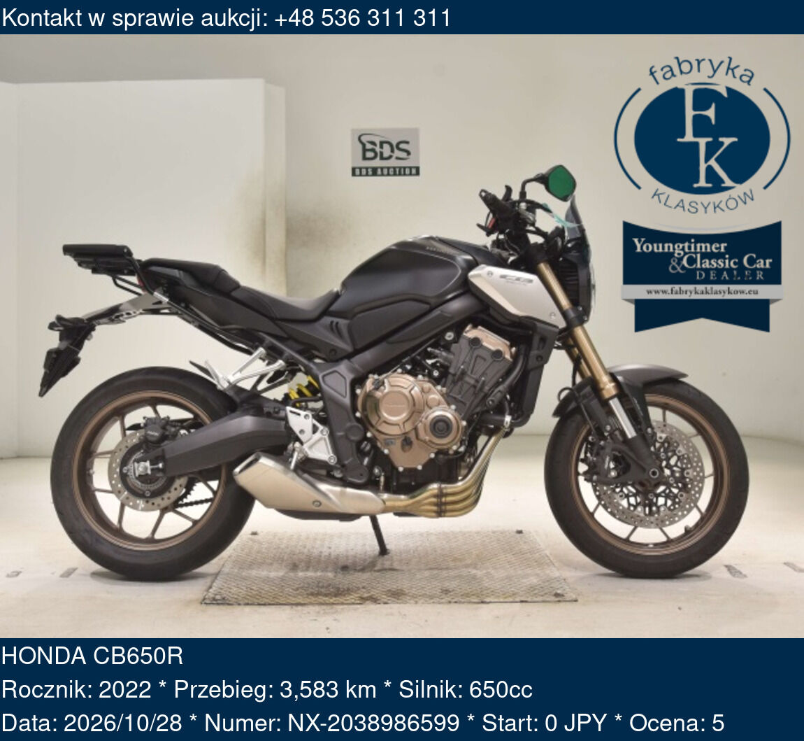 HONDA CB650R 2022 - zdjęcie 2