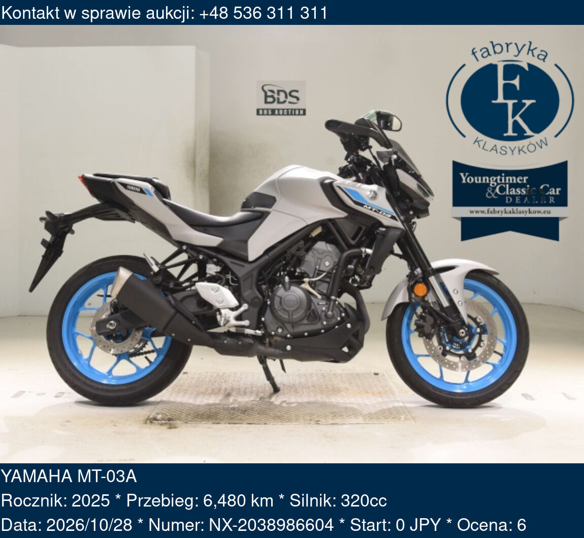 YAMAHA MT-03A 2025 - zdjęcie 2