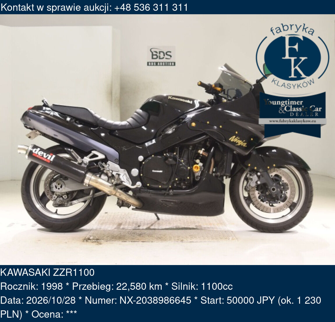 KAWASAKI ZZR1100 1998 - zdjęcie 2