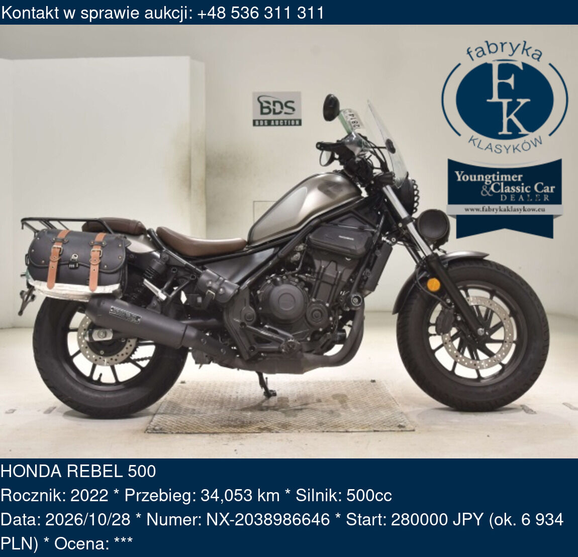 HONDA REBEL 500 2022 - zdjęcie 2