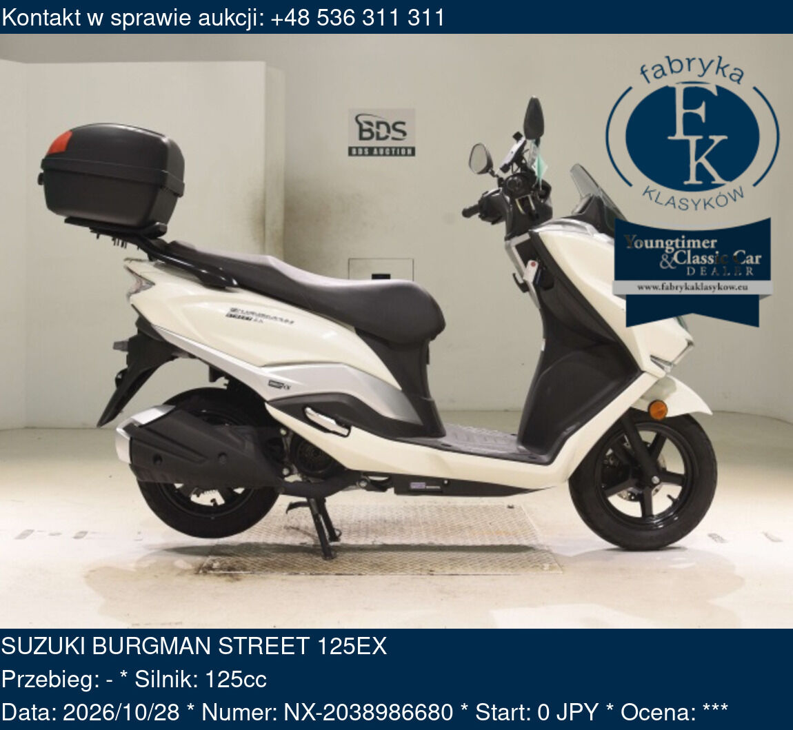 SUZUKI BURGMAN STREET 125EX  - zdjęcie 2