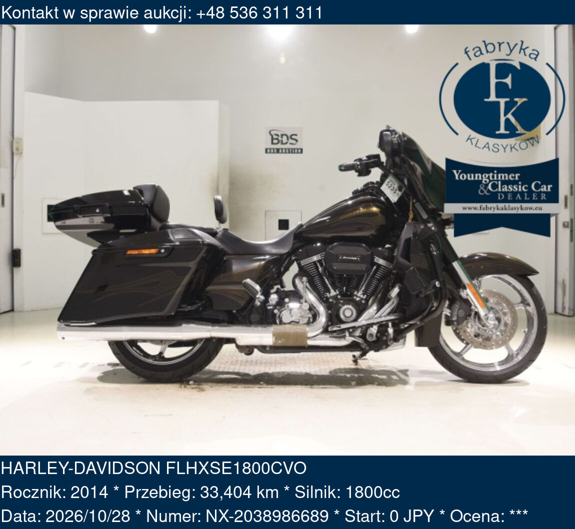 HARLEY-DAVIDSON FLHXSE1800CVO 2014 - zdjęcie 2