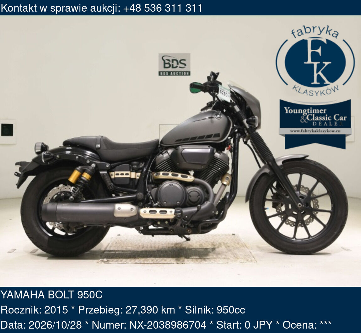 YAMAHA BOLT 950C 2015 - zdjęcie 2