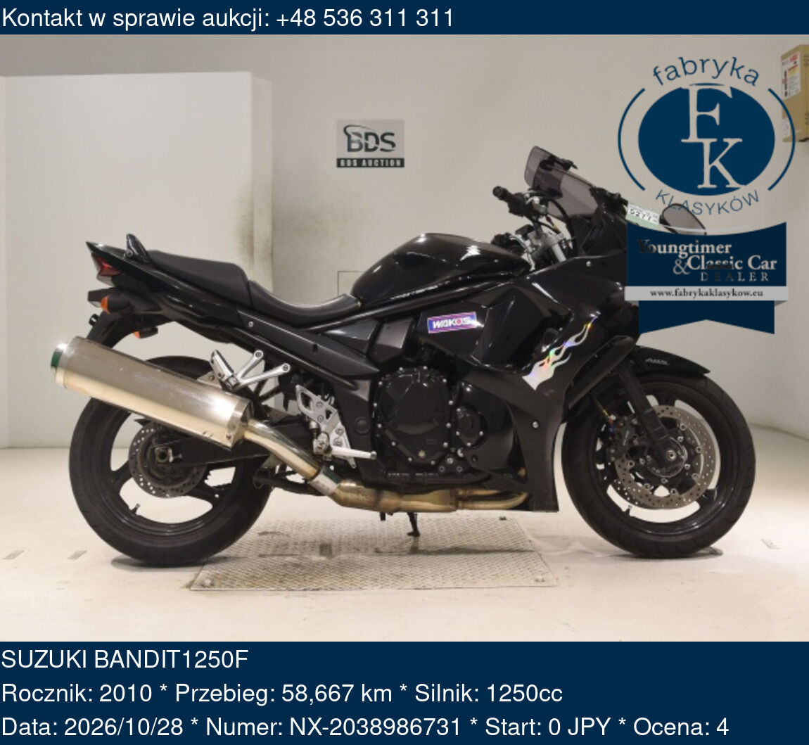 SUZUKI BANDIT1250F 2010 - zdjęcie 2