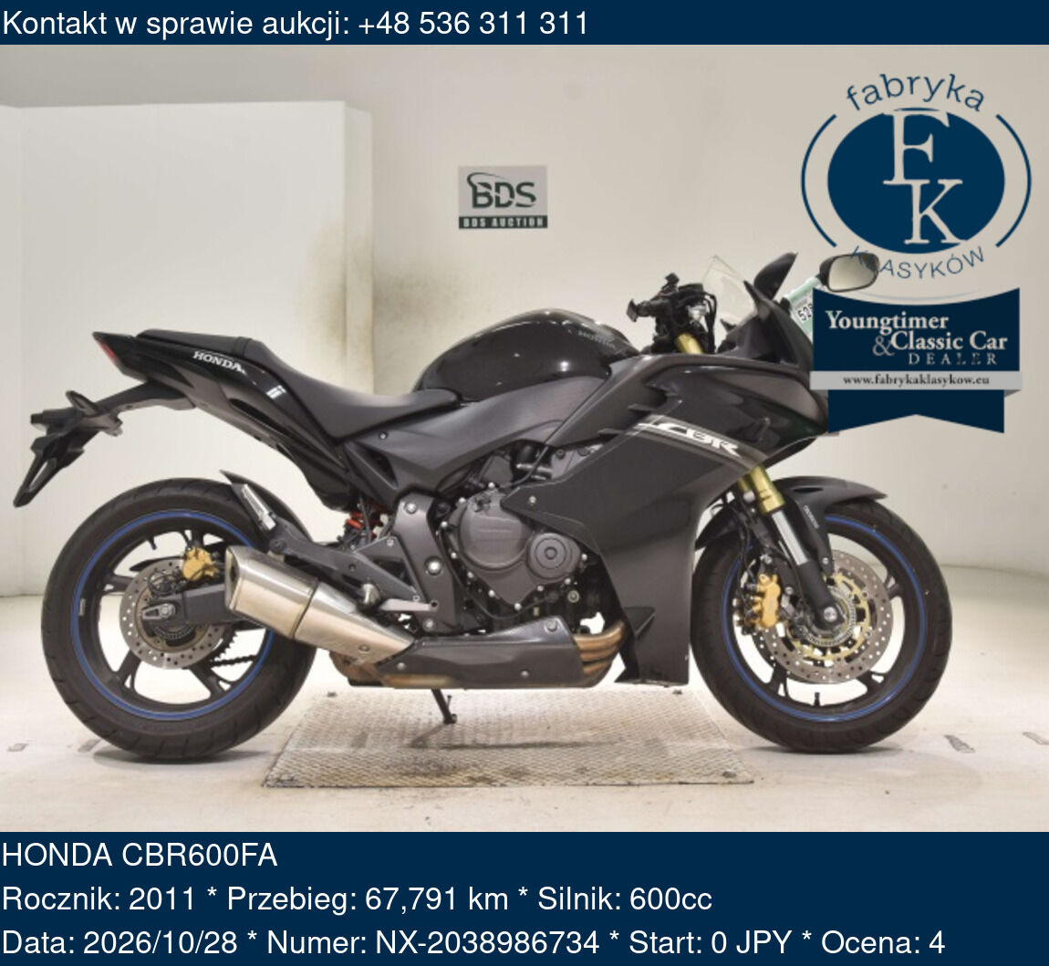 HONDA CBR600FA 2011 - zdjęcie 2