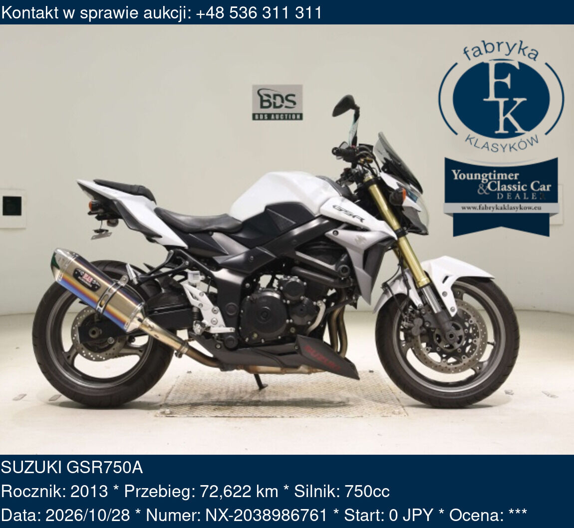 SUZUKI GSR750A 2013 - zdjęcie 2