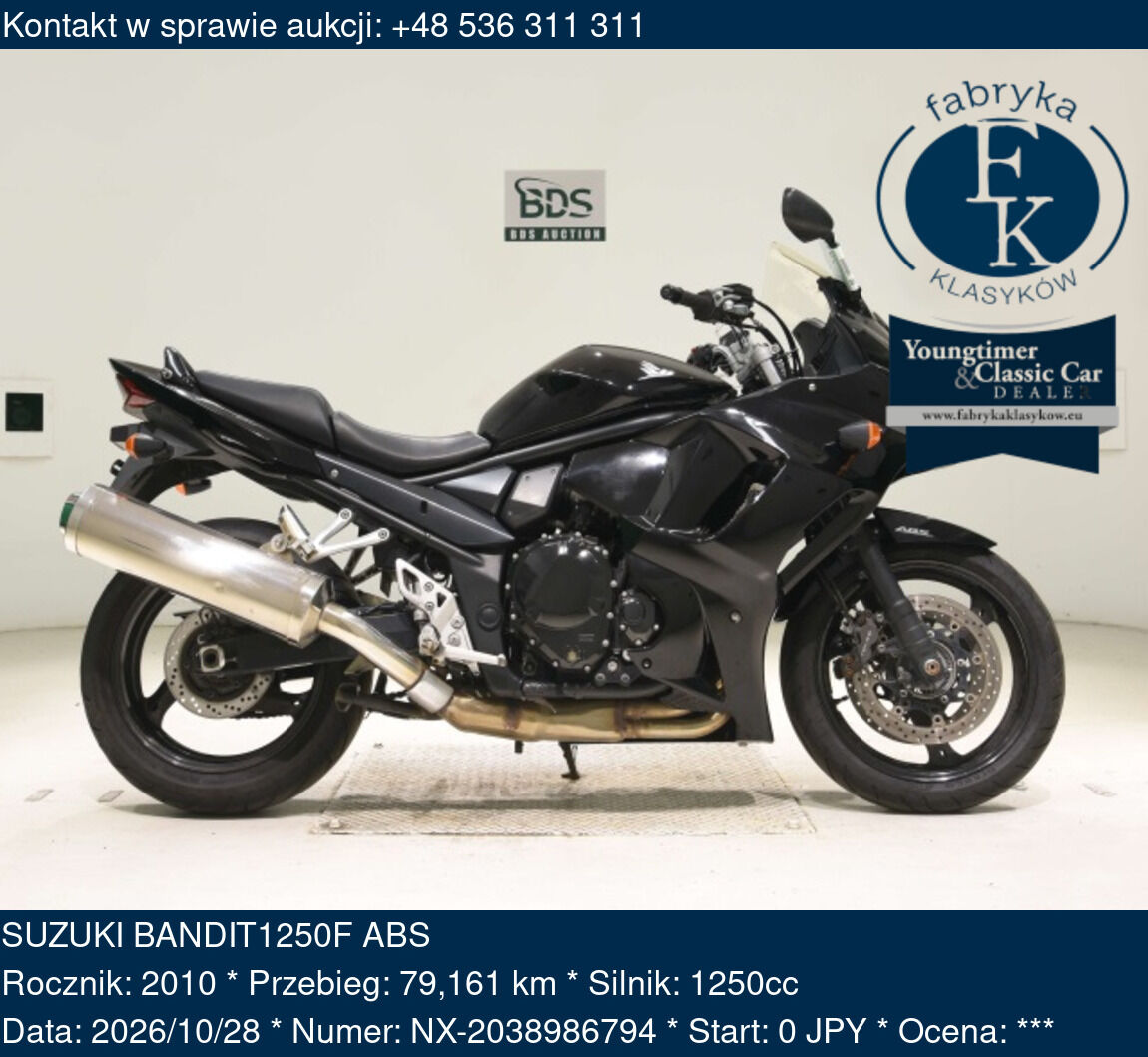SUZUKI BANDIT1250F ABS 2010 - zdjęcie 2