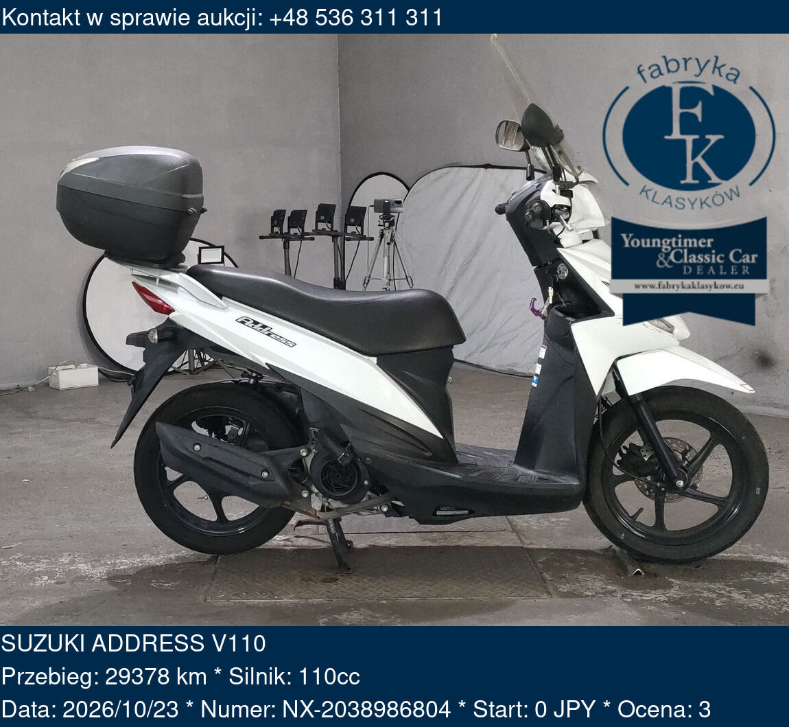 SUZUKI ADDRESS V110  - zdjęcie 2