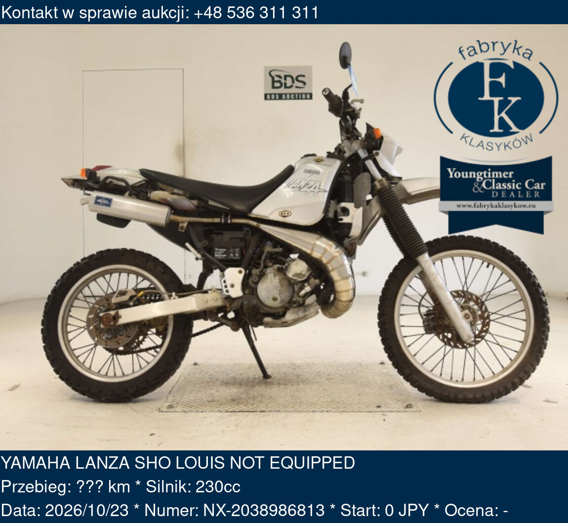 YAMAHA LANZA SHO LOUIS NOT EQUIPPED  - zdjęcie 2
