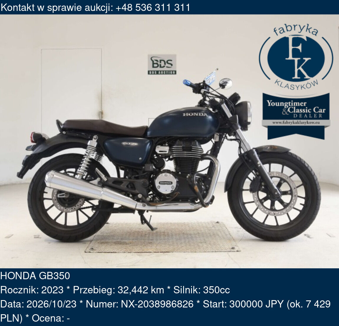 HONDA GB350 2023 - zdjęcie 2