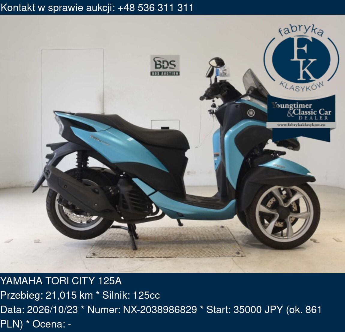 YAMAHA TORI CITY 125A  - zdjęcie 2