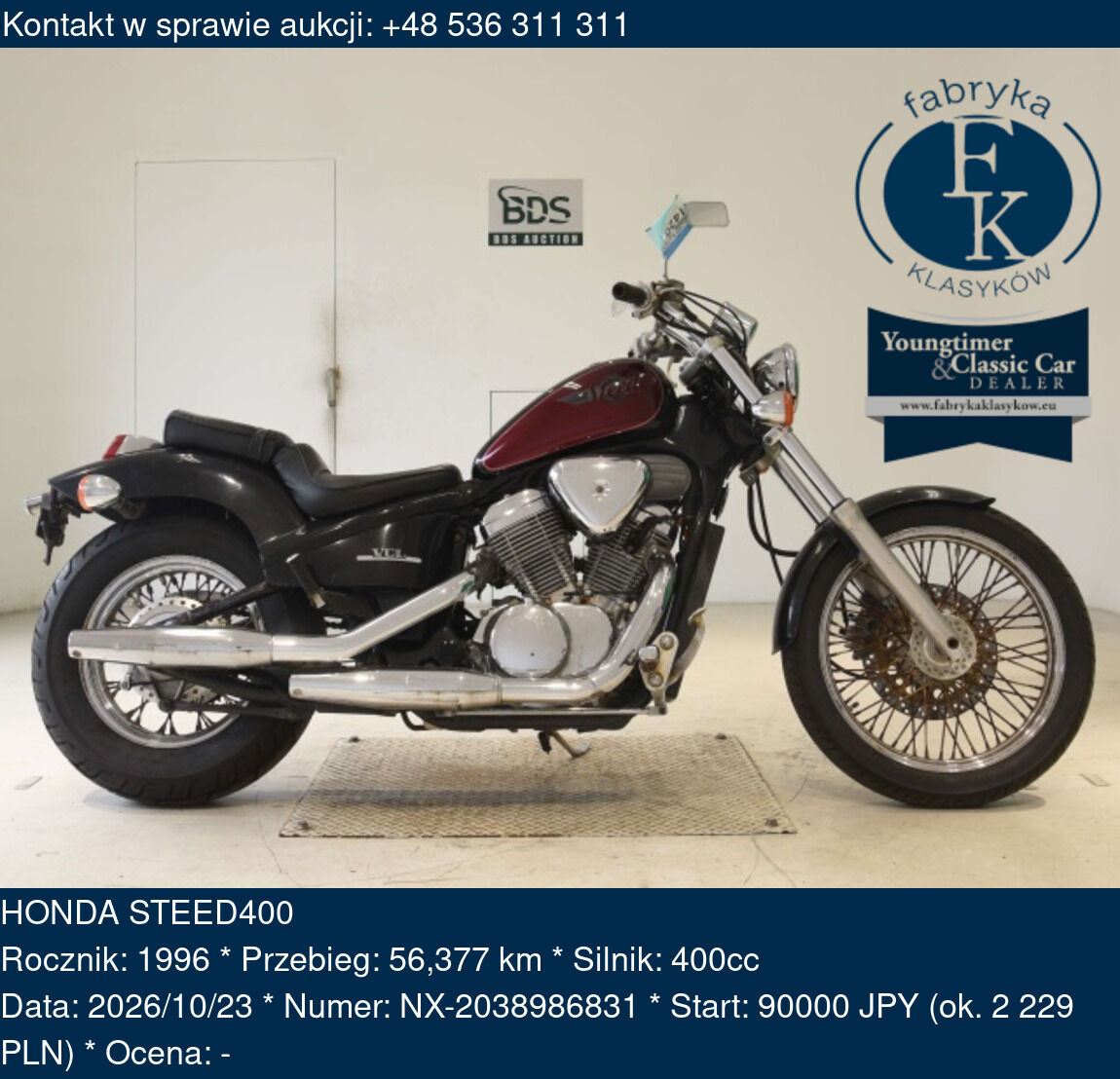 HONDA STEED400 1996 - zdjęcie 2