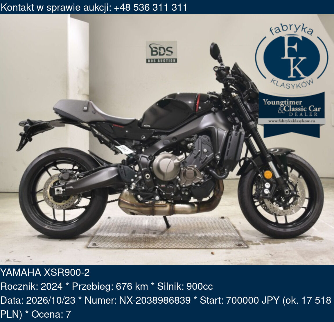 YAMAHA XSR900-2 2024 - zdjęcie 2