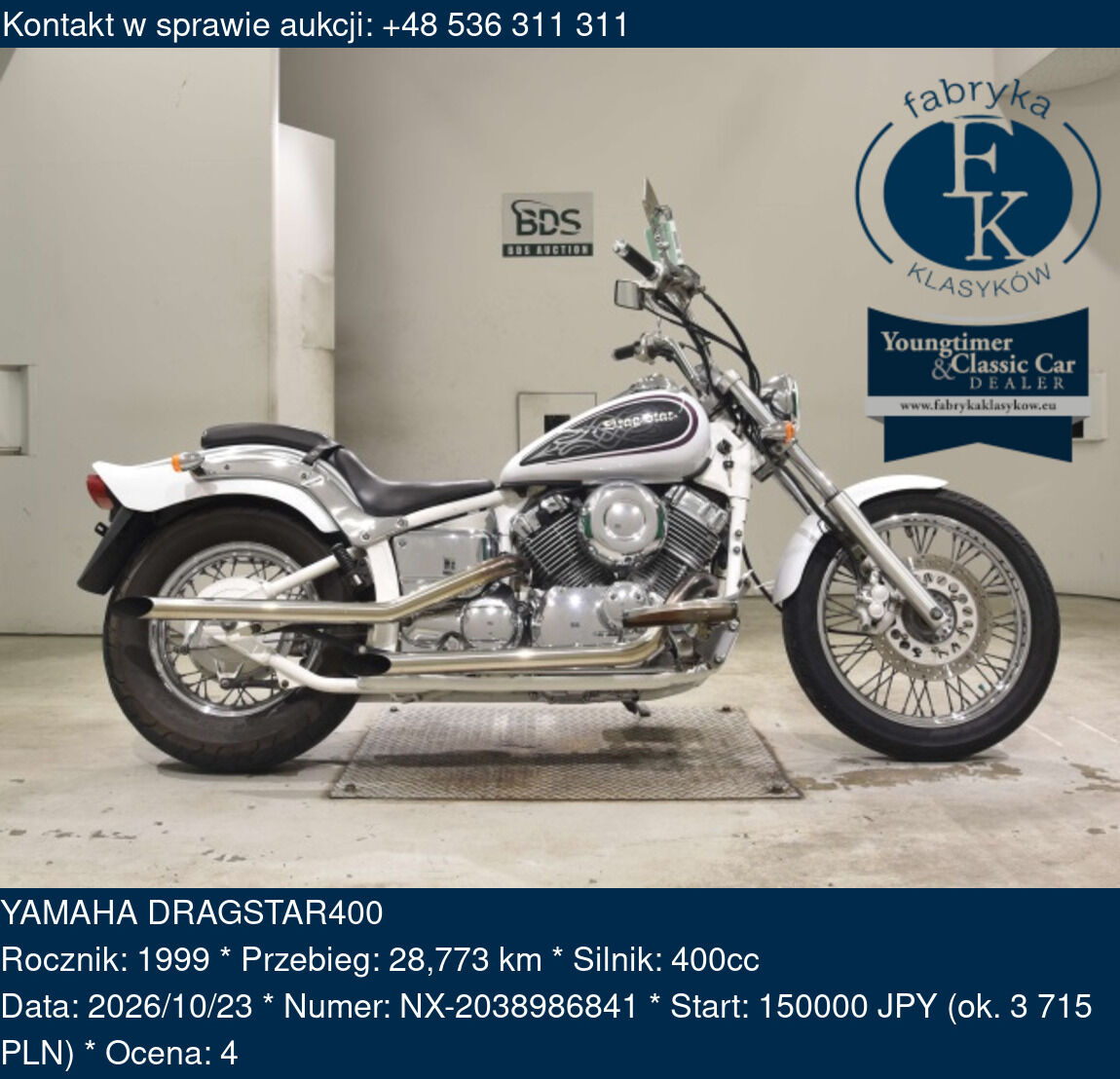 YAMAHA DRAGSTAR400 1999 - zdjęcie 2