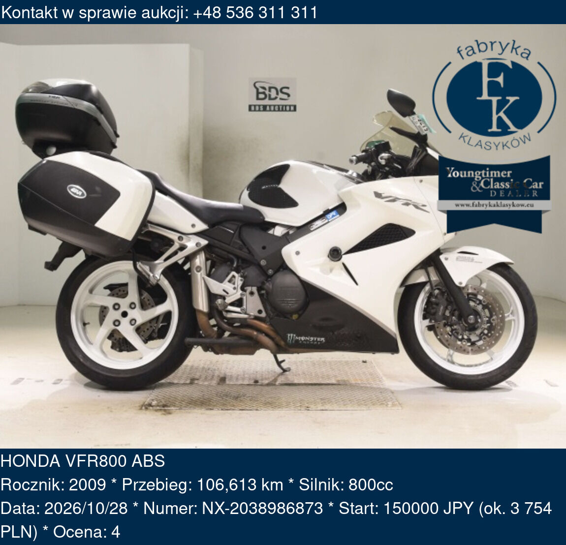 HONDA VFR800 ABS 2009 - zdjęcie 2