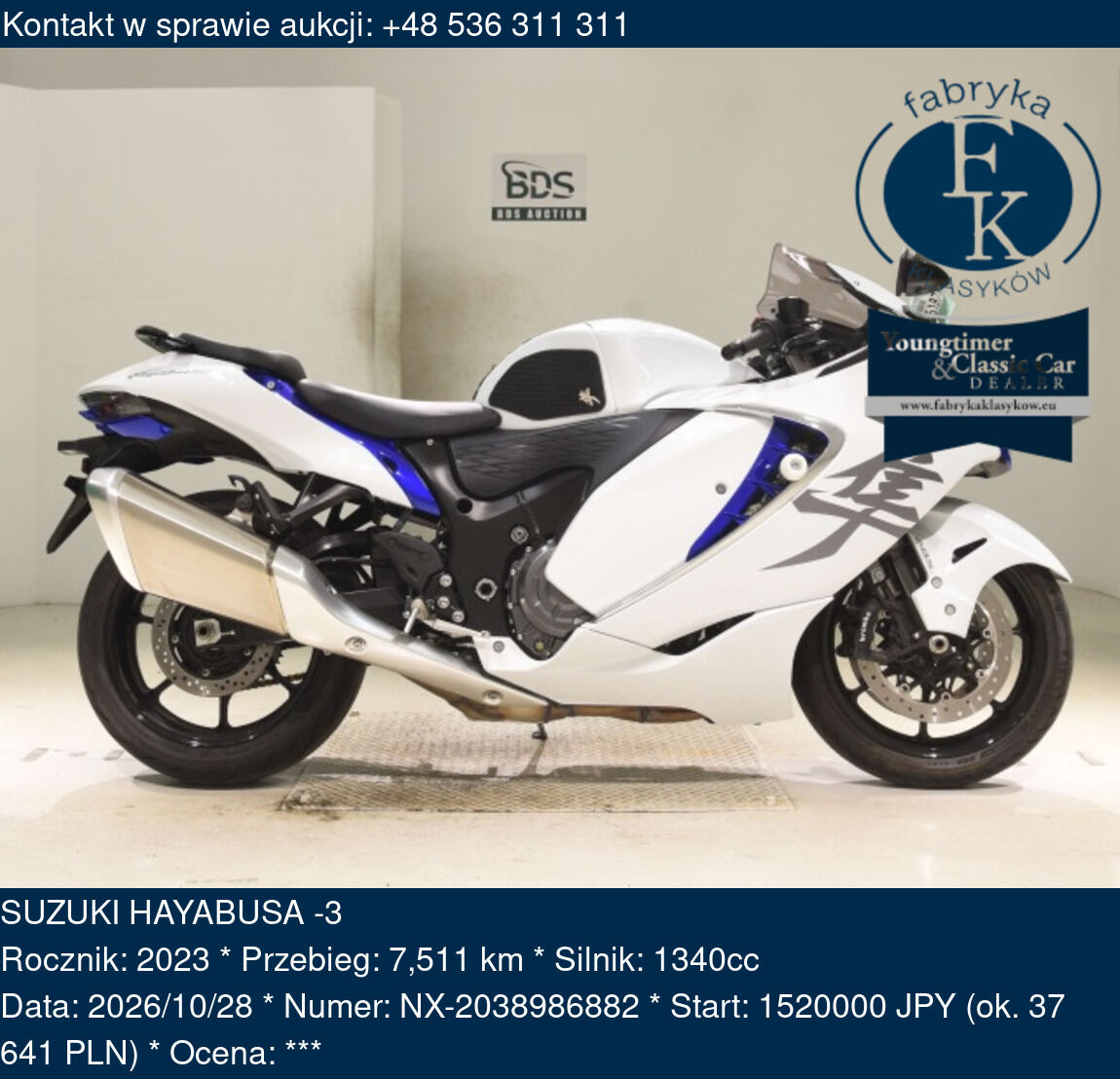 SUZUKI HAYABUSA -3 2023 - zdjęcie 2